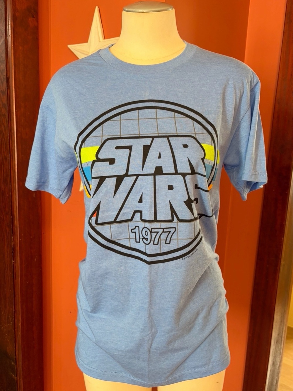 5/$25‼️ NWOT Star Wars 1977 Light Blue Graphic T‑Shirt